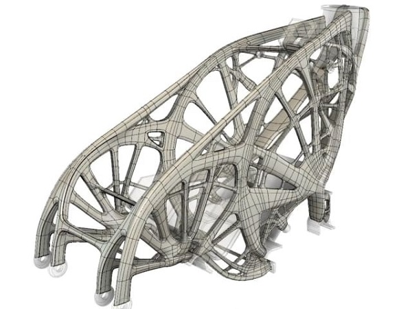 Primer modela napravljenog pomoću generativnog dizajna u softveru Fusion 360. (Izvor: Autodesk.)