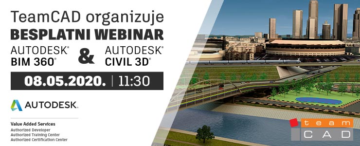 TeamCAD Besplatni webinar - Civil 3D i BIM 360