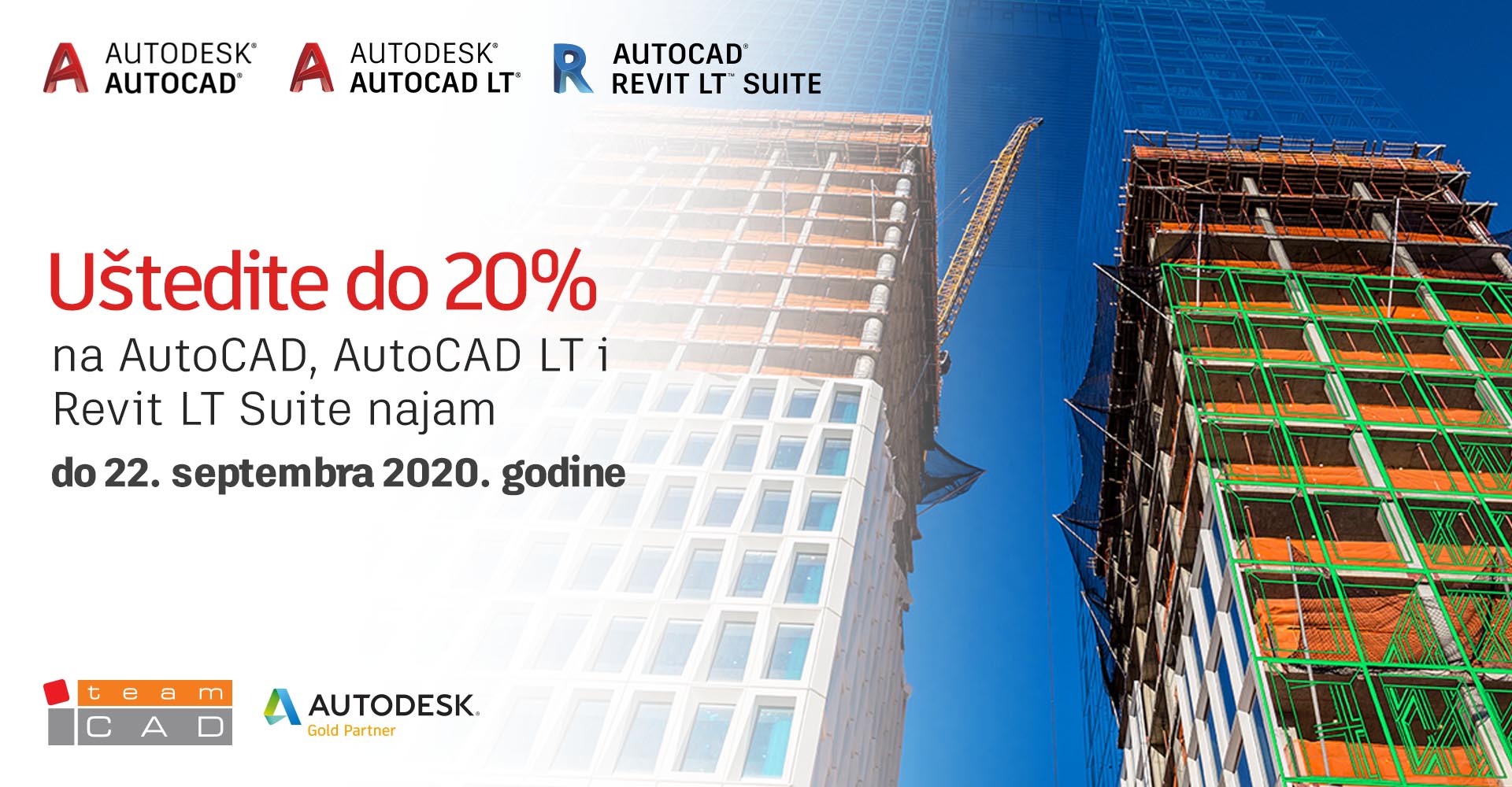 AutoCAD, AutoCAD LT i Revit LT Suite promo - do 20% popusta