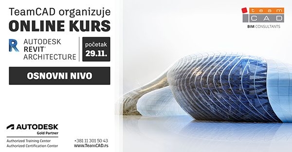 Online kurs Revit Architecture – osnovni nivo  