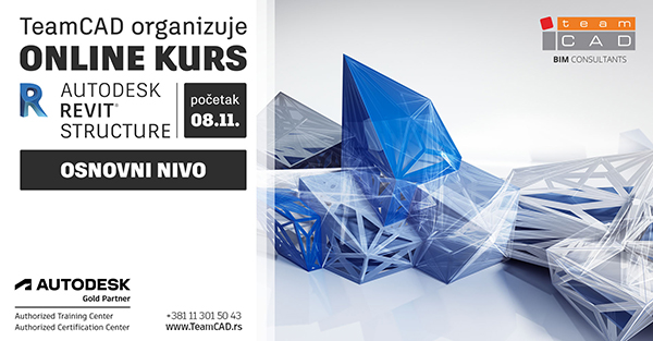 Online kurs Revit Structure – osnovni nivo  