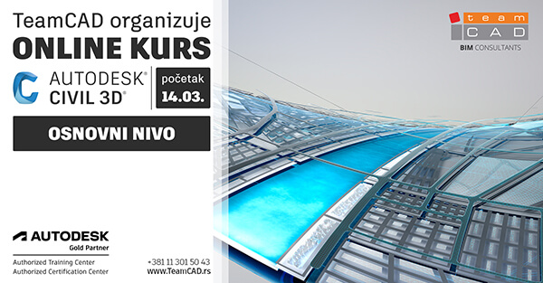 TeamCAD Online kurs Autodesk Civil 3D