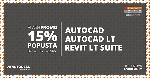 Flash promo - 15% popusta na AutoCAD