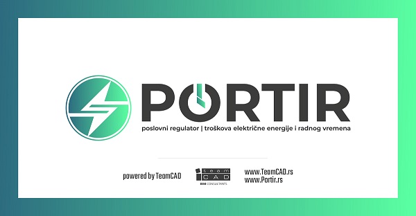 TeamCAD Portir aplikacija za evidenciju prisutnosti zaposlenih i uštedu električne energije