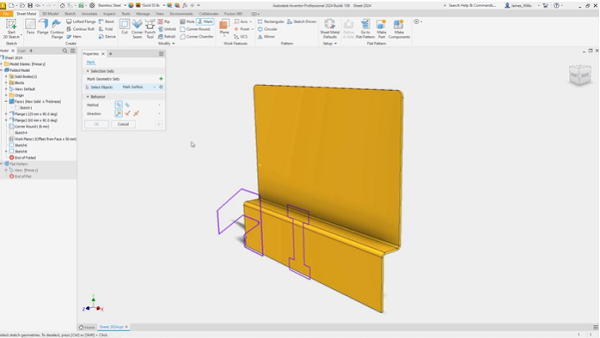 Inventor 2024 What’s New – Mark feature