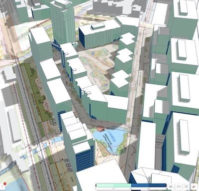 Analiza potencijala dnevne svetlosti u softveru Autodesk Forma. Ljubaznošću kompanije Skanska.