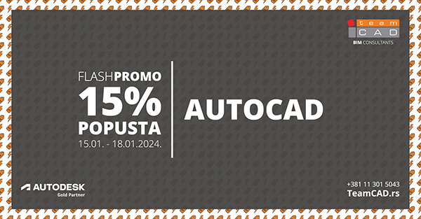 Flash promo januar / AutoCAD 15% popusta